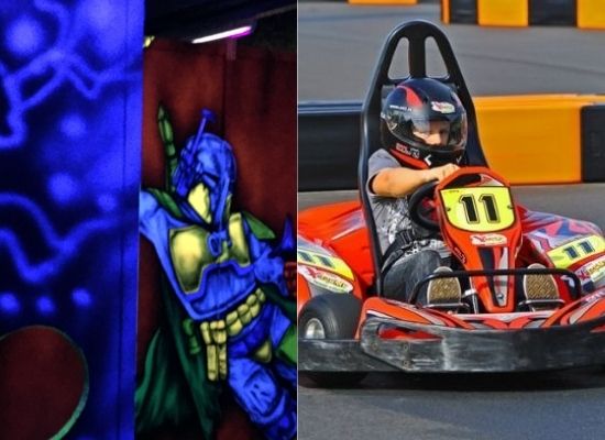 Karten in Middelkerke bij De Kegel X-treme: ga lasergamen en karten.
